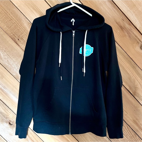 Ecliptic Brewing Black Zip-up Hoodie Size Small, Unisex fit - Picture 4 of 9